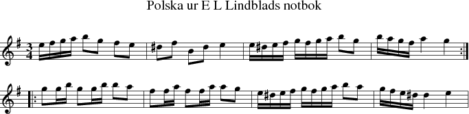  Polska ur E L Lindblads notbok