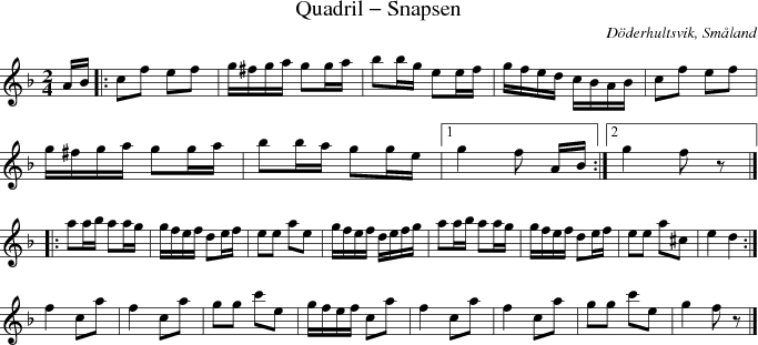  Quadril - Snapsen