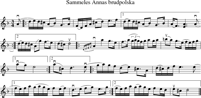  Sammeles Annas brudpolska