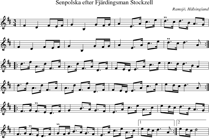  Senpolska efter Fj�rdingsman Stockzell