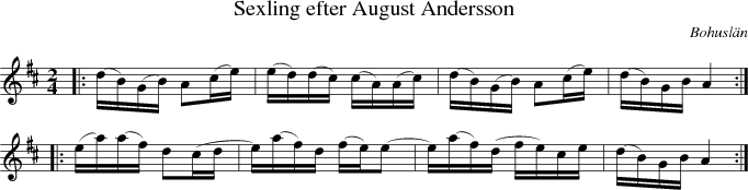  Sexling efter August Andersson