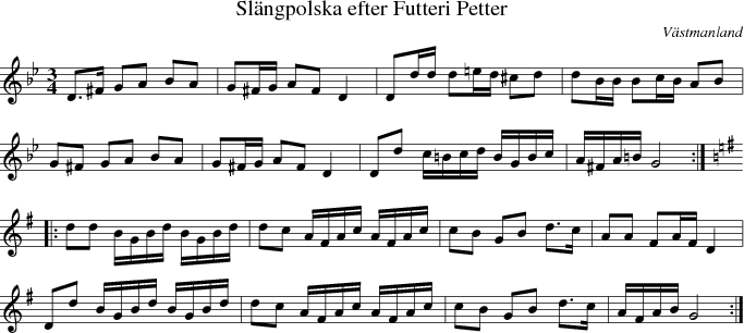  Sl�ngpolska efter Futteri Petter