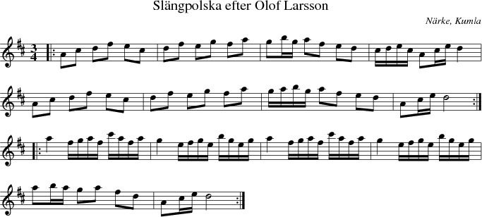  Sl�ngpolska efter Olof Larsson