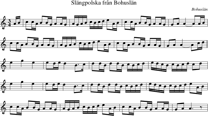  Sl�ngpolska fr�n Bohusl�n