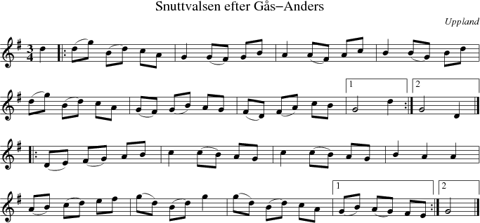  Snuttvalsen efter Gs-Anders