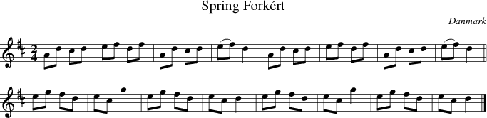  Spring Forkrt