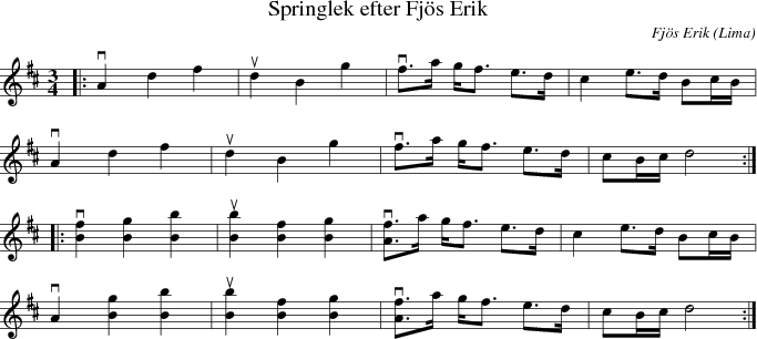  Springlek efter Fjs Erik