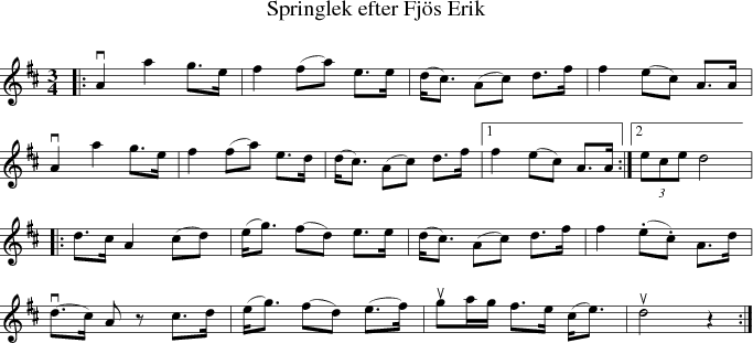  Springlek efter Fjs Erik