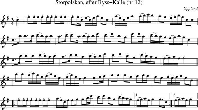  Storpolskan, efter Byss-Kalle (nr 12)