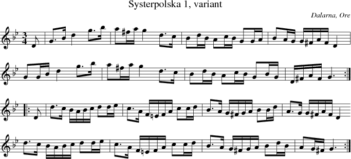  Systerpolska 1, variant