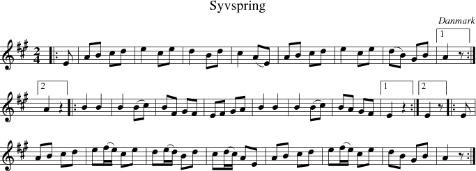  Syvspring