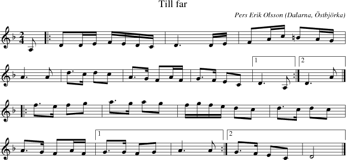  Till far