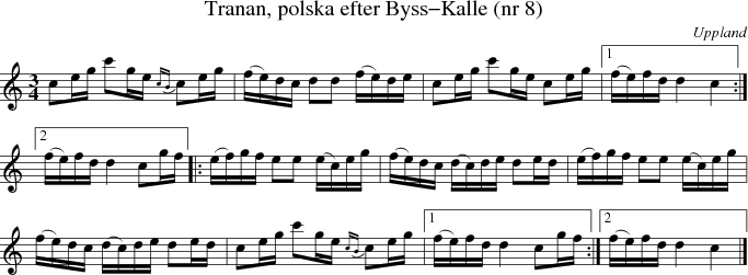  Tranan, polska efter Byss-Kalle (nr 8)
