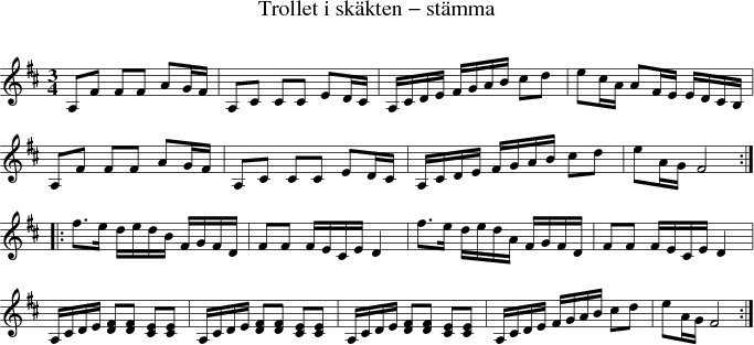  Trollet i sk�kten - st�mma
