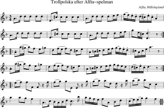  Trollpolska efter Alfta-spelman