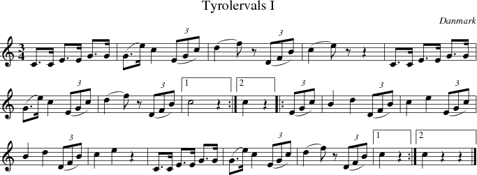  Tyrolervals I