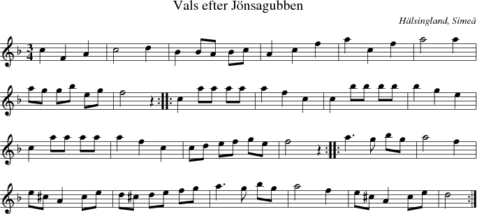  Vals efter Jnsagubben