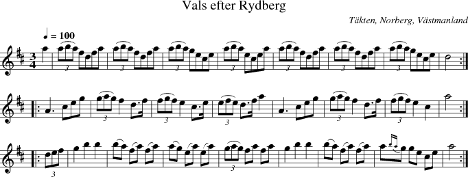  Vals efter Rydberg